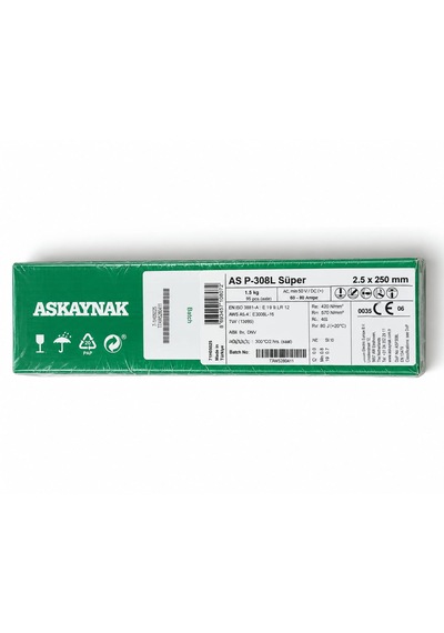 Askaynak As P-308l Süper 2.5 250 Mm Krom Elektrot
