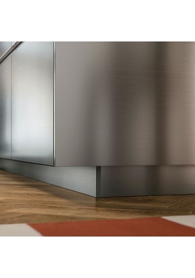 Ikea Voxtorp Süpürgelik, Paslanmaz Çelik Görünümlü, 220x8 Cm