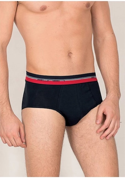 Güneri Underwear Erkek Clasıc Slıp % 100 Cotton Klasıc Slıp 2'li Paket Siyah