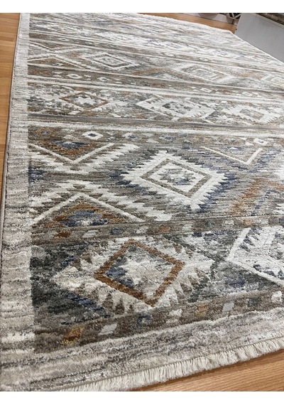 Merinos Halı Valeria Serisi 91008-060 Vintage Etnik Desenli Salon Oturma Odası Halısı Çok Renkli