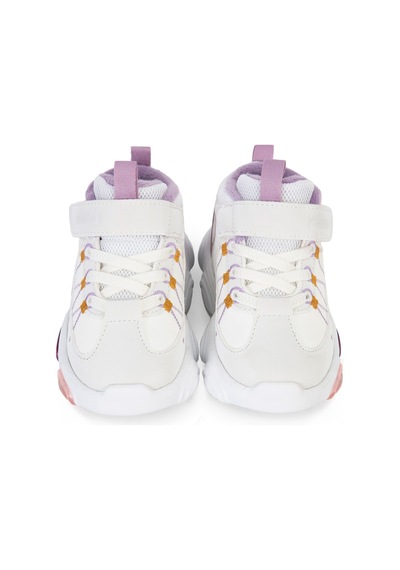 Civil Boots 23- Işıklı Taban Bot - Bej Krem-lila