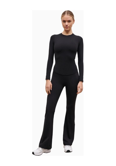 Because Of Alice Base Sculpting Long Sleeve Top Uzun Kollu Şekillendirici Kadın Üst Siyah