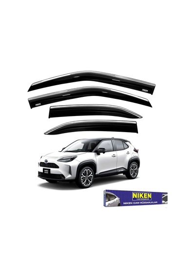 Toyota Uyumlu Yaris Cross Cam Rüzgarlığı Kromlu 2021+