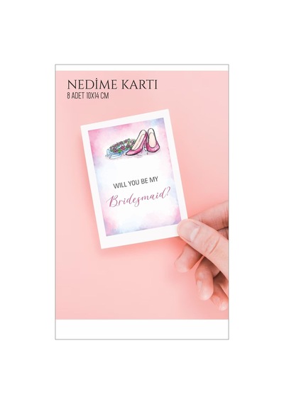 Will You Be My Bridesmaid Nedime Kartı - Düğün, Bekarlığa Veda, N
