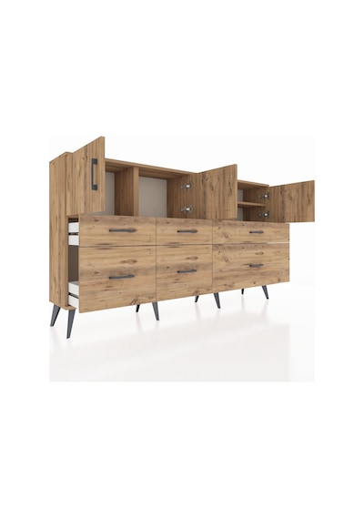 Arges Konsol 4 Raflı 6 Çekmeceli 4 Kapaklı 176x30x99 Çam-çam Atlas Çam - Atlas Çam Arges Konsol 4 Raflı 6 Çekmeceli 4 Kapaklı 176x30x99 Çam-çam Atlas Çam - Atlas Çam
