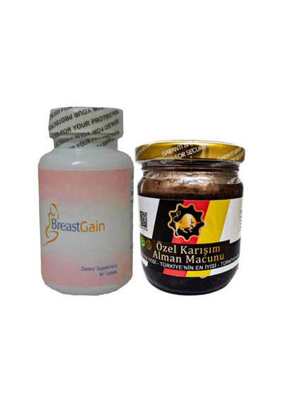 Breastgain Göğüsşekillendirici 60 Lı + Erkeklere Özel Alaman Macunu 240 Gr