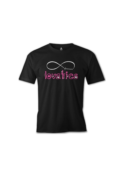 Demi Lovato - Lovatics Siyah Erkek Tshirt