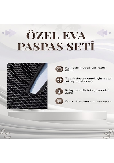 Volkswagen Transporter T5 2003 2015 Uyumlu Araca Özel Eva Tam Takım Paspas Seti St