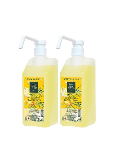 Eyüp Sabri Tuncer 80 Derece Klasik Limon Kolonyası Pompalı 1 L x 2