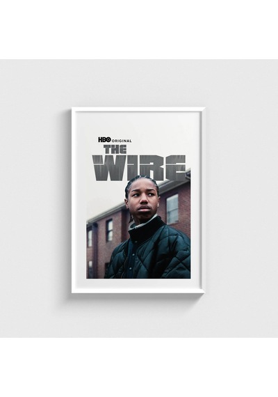 The Wire Dizi Posteri Tablo Çerçeveli Poster Duvar Dekorasyonu Beyaz Çerçeveli Tablo Beyaz Çerçeveli Tablo Dn11d434beyaz