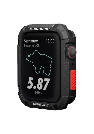 Watch 7 45mm Skinarma Kurono Buzlu Tasarım Sert Pc Kasa Koruyucu Siyah