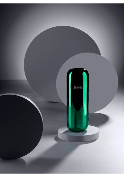 Minimalist Stil Hıgh End Metal Vazo El Yapımı Paslanmaz Çelik Yeşil
