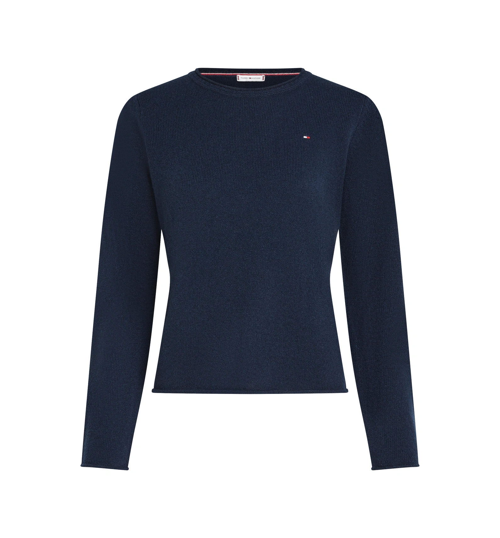 Tommy Hilfiger Soft Wool C-nk Sweater Kadın Mavi Kazak - Ww0ww40264 Mavi
