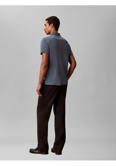 Calvin Klein Ss Slım Supıma Zıp P, Ceg Gri Erkek Polo