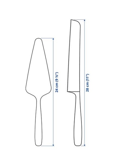 Ikea Tıllagd Servis Takımı, Pirinç Rengi, 2 Parça