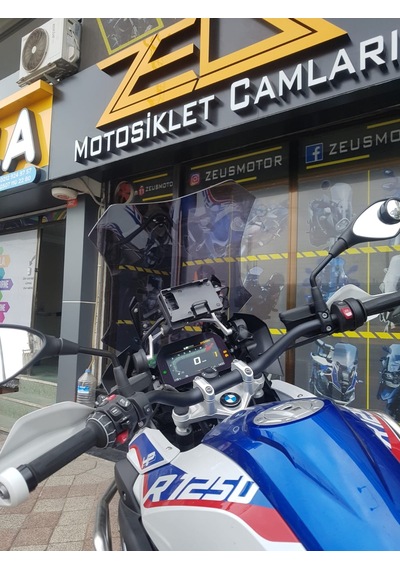 19-24 Bmw 1250Gs 1250Adv Uzun Ön Cam Zeus Koyu Füme 52 CM 4 MM