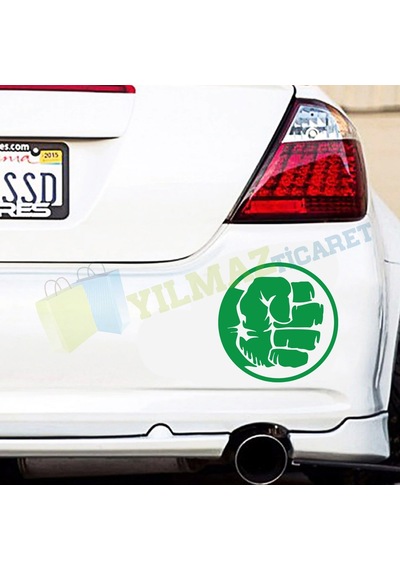 Mao Do Hulk El Yumruk Oto Sticker Araba Etiket Yapıştırma