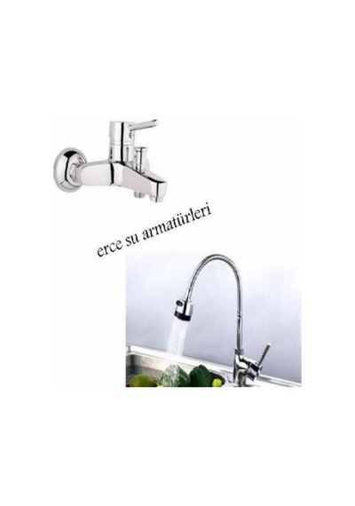 Delta Spiralli Evye ve Banyo Bataryası Krom