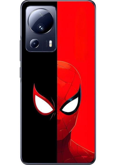 Xiaomi Mi 13 Lite Uyumlu Şeffaf Kılıf Spider-man 2 Tasarımlı
