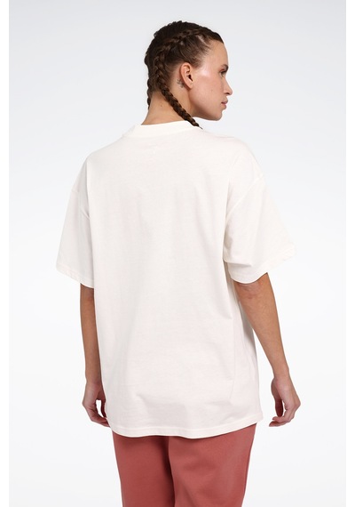 Reebok New Id Ovrs Tee Ekru Kadın Kısa Kol T-shirt Bej