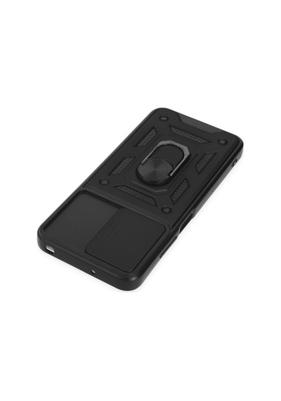Flzdgnkr Newface Xiaomi Poco M5 Kılıf Pars Lens Yüzüklü Silikon - Siyah Sıyah