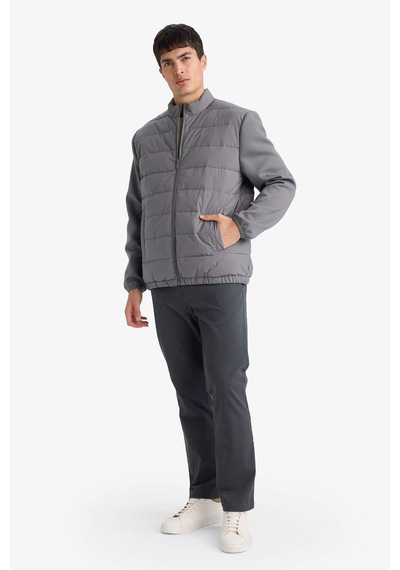 Defacto Su Geçirmez Slım Fıt Dik Yaka Esnek Mont D7532ax26spgr206 Gri-gr206