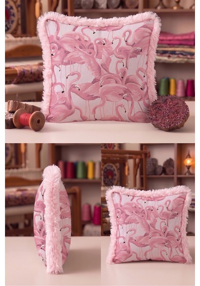 Tropikal Flamingo Desenli Saçaklı Yastık Kılıfı-egzotik Kuş Pudra Krem Pembe Püsküllü Kırlent Kılıfı Puslu Vadi Halo Tropikal Flamingo Desenli Saçaklı Yastık Kılıfı-egzotik Kuş Pudra Krem Pembe Püsküllü Kırlent Kılıfı Puslu Vadi Halo