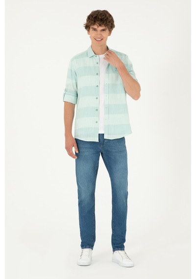 U.s. Polo Assn. Erkek Mint Gömlek Desenli 50283818-vr090 Mint U.s. Polo Assn. Erkek Mint Gömlek Desenli 50283818-vr090 Mint