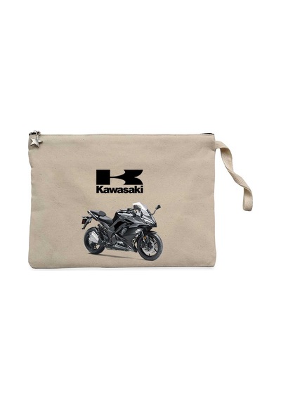 Kawasaki Ninja 1000 Krem Clutch Astarlı Cüzdan / El Çantası Krem