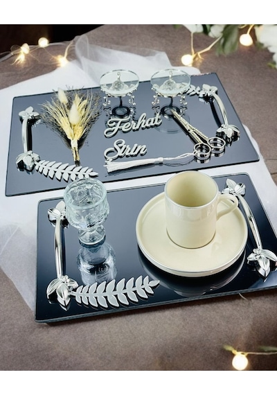 Elegance Nişan Tepsisi Ve Söz Nişan Tepsisi Krem Krem