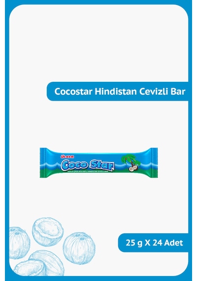 Cocostar Hindistan Cevizli Bar 25g X 24 Adet