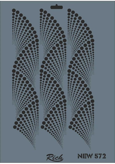 Rich New Seri N-572 Stencil 35X25 Cm