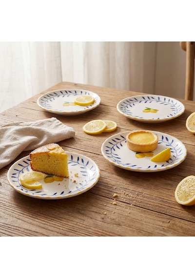 Güral Limon Desenli 19 Cm 4lü Porselen Pasta Tabağı Seti Diğer