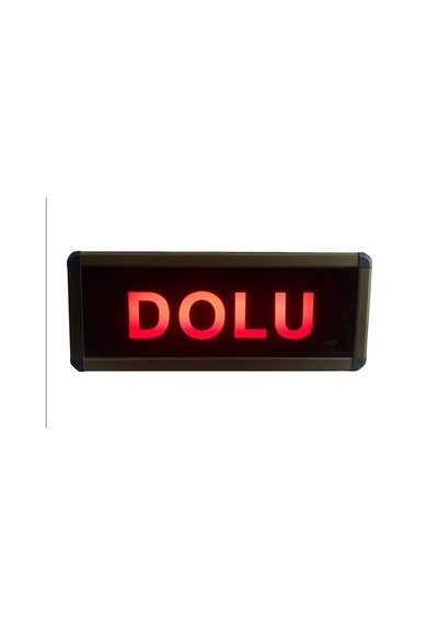 Sanec 220v Ac Anahtarlı Dolu Tabelası Kasa Ölçüsü: 12x30 Cm
