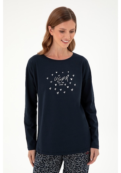 U.S. Polo Assn. Kadın Lacivert Pijama Takımı 50303406-VR033