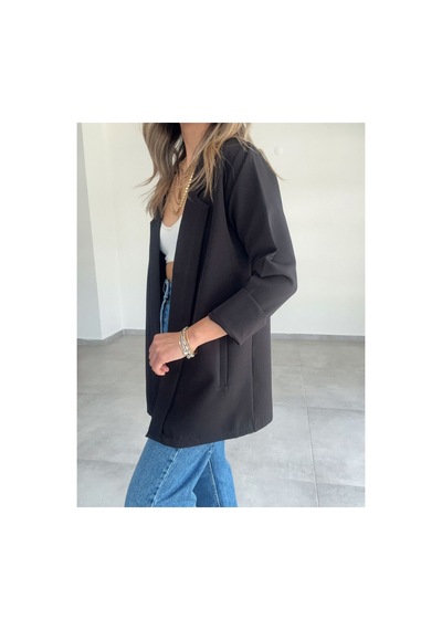 Çınar Boutique Fuşya Blazer Ceket-siyah - S Siyah Siyah