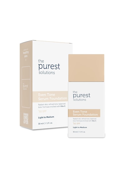The Purest Solutions Cilt Tonu Eşitleyici & Leke Karşıtı Serum Fondöten Spf 50, 30 Mililitre Açık/orta Ton