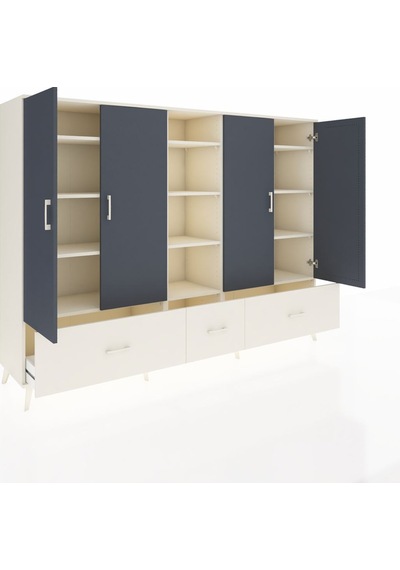 Hyperion Dolap 12 Raflı 3 Çekmeceli 4 Kapaklı 220x44x163 Aytaşı-a Aytaşı-antrasit/aytaşı Hyperion Dolap 12 Raflı 3 Çekmeceli 4 Kapaklı 220x44x163 Aytaşı-a Aytaşı-antrasit/aytaşı