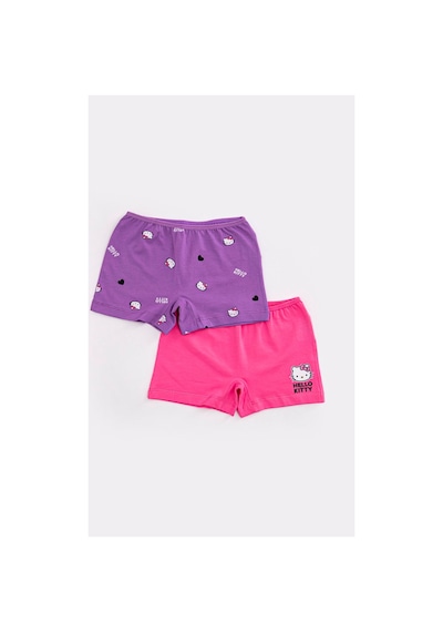 Hello Kitty Lisanslı Kız Çocuk 2 Li Boxer Seti Çok Renkli