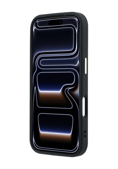 Apple iPhone Uyumlu 18 Pro  Kılıf Guess  Lisanslı 4g Büyük Resin Logolu Pu Kapak Siyah