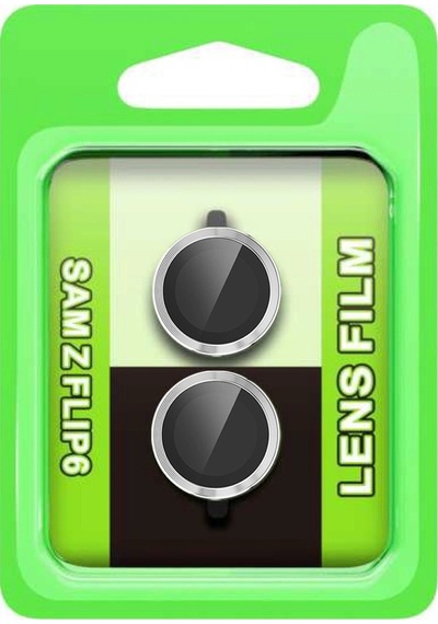 Samsung Galaxy Z Flip 6 Raze Metal Kamera Lens - Gümüş