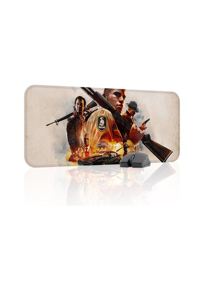 Mafia Kaymaz Dikişli Kauçuk Oyuncu Mousepad V3 - 70x30 Xl Gaming Mouse Pad Fare Altlığı