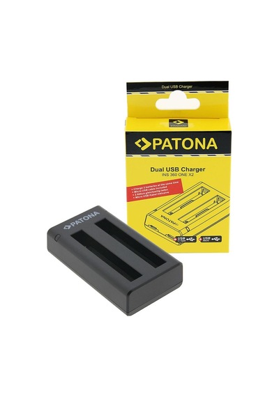 Patona 1457 Insta360 One X2 Uyumlu İkili Usb Şarj Cihazı