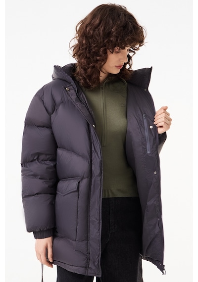 Lacoste Down Fill Water Resistant Womens Jacket Black Su İtici Dik Yaka Kapişonlu Kaz Tüyü Kadın Mont Siyah Lacoste Down Fill Water Resistant Womens Jacket Black Su İtici Dik Yaka Kapişonlu Kaz Tüyü Kadın Mont Siyah