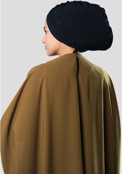 Hürrem Bone Lacivert Drapeli Salaş Tesettür Bone Sandy Büzgülü 2315 02 Lacivert