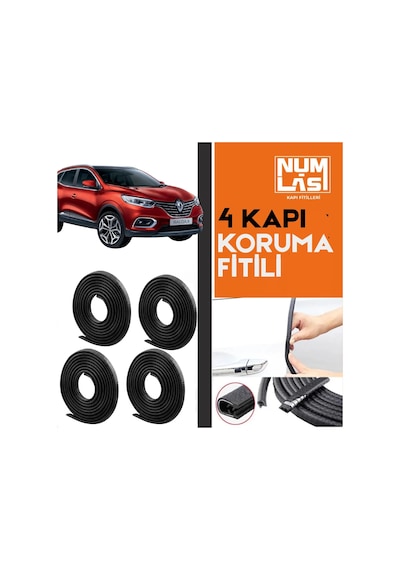 Renault Kadjar 4 Kapı Koruma Fitili Siyah Renk Numlas-a Kalite-nm2516