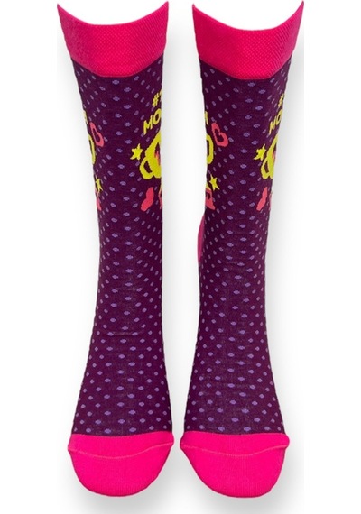 Me-vo Tekli Pembe Renkli Erkek - Kadın Unisex Esnek Nem Alabilen Pamuklu Kupa Desenli Soket Çorap Pembe