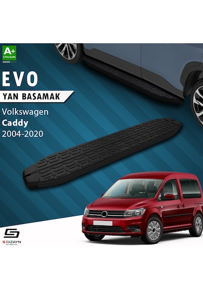 S-dizayn Vw Caddy 3 Evo Siyah Yan Basamak 193 Cm 2004-2020 A+ Kal