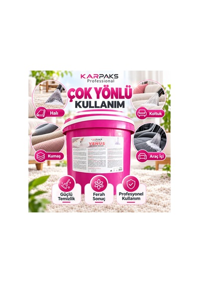 Venüs Halı Koltuk Temizleme 10 Kg Tekli