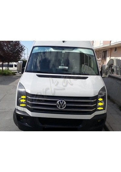 Db Chrome Vw Crafter Ön Panjur Nikelajı 2012-2017 6 Parça P.Çelik